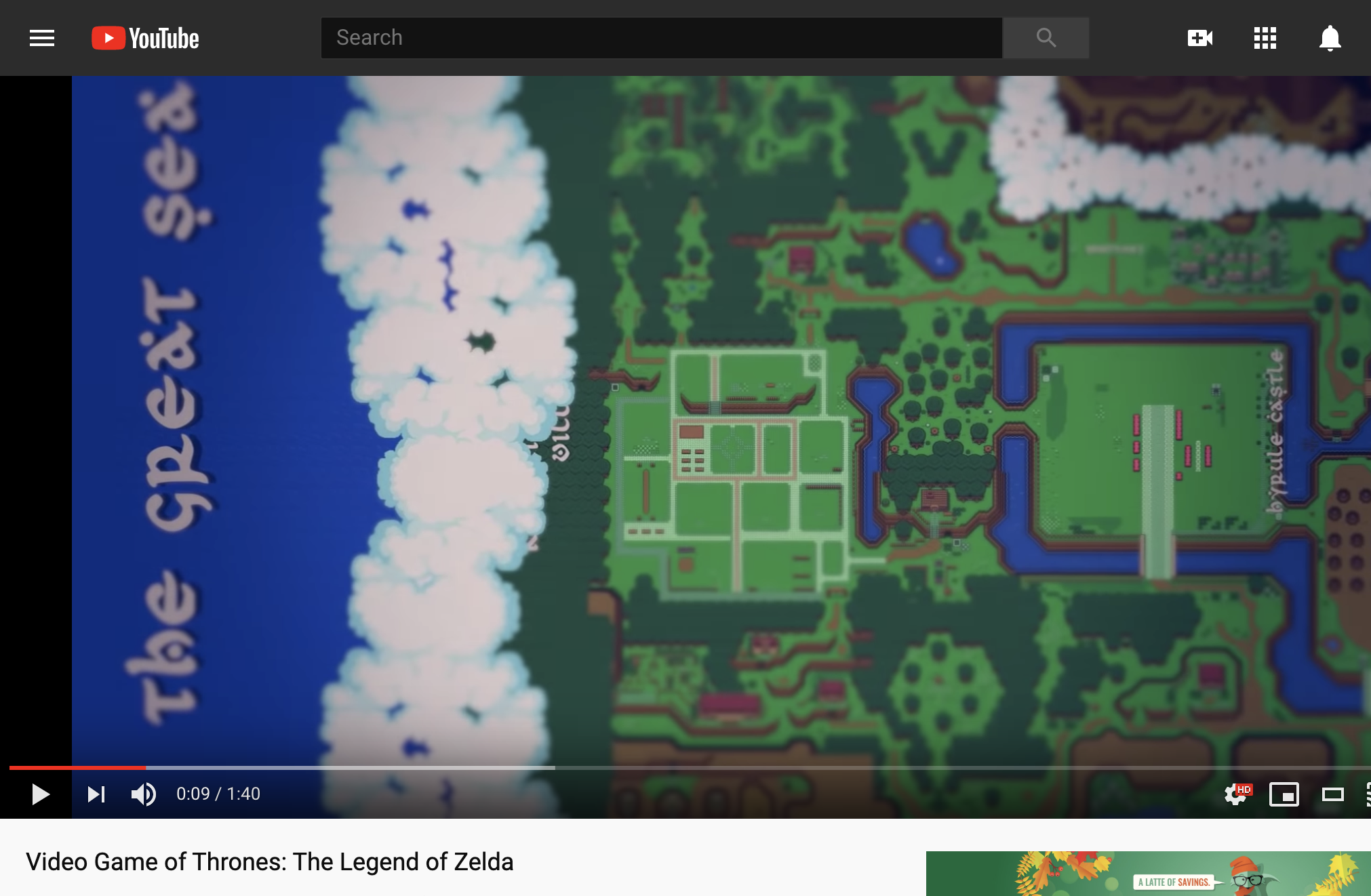 Game of thrones: legend of zelda video