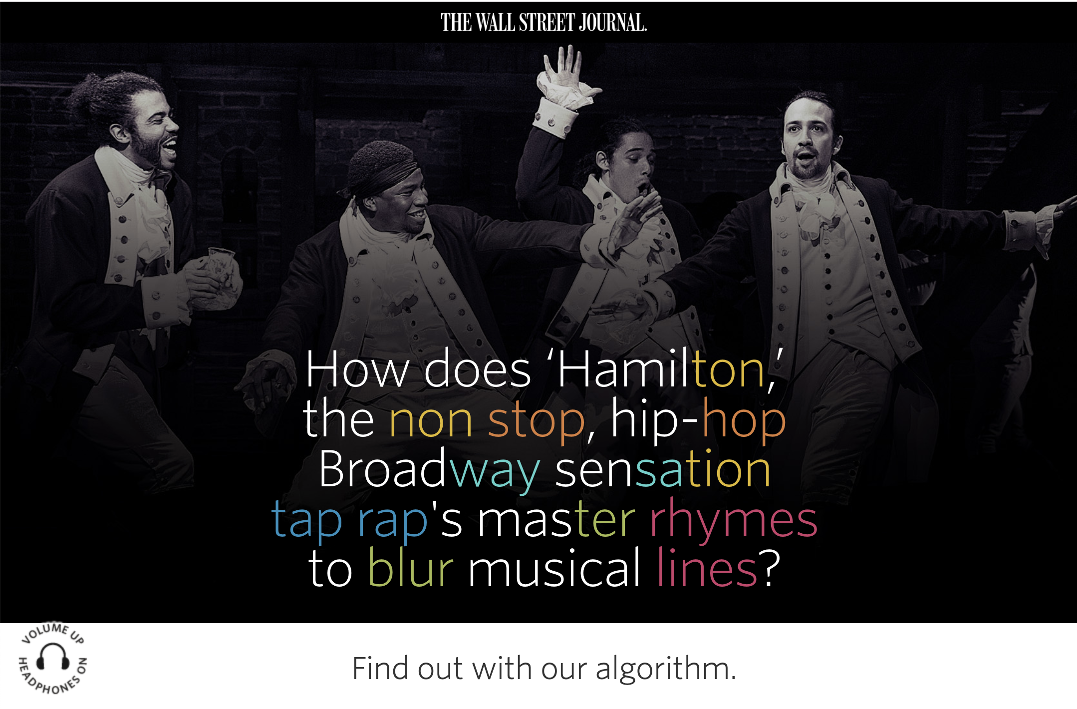 website that analyzes the rhymes of the hip-hop Broadway show Hamilton