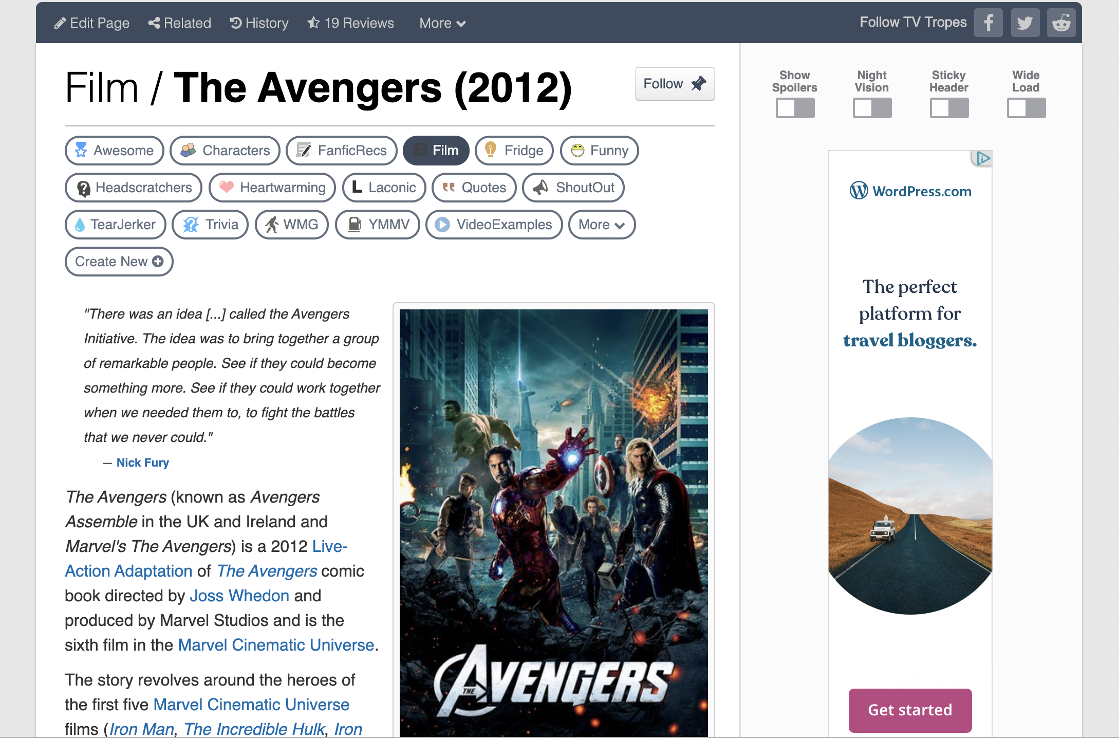 The Avengers movie info